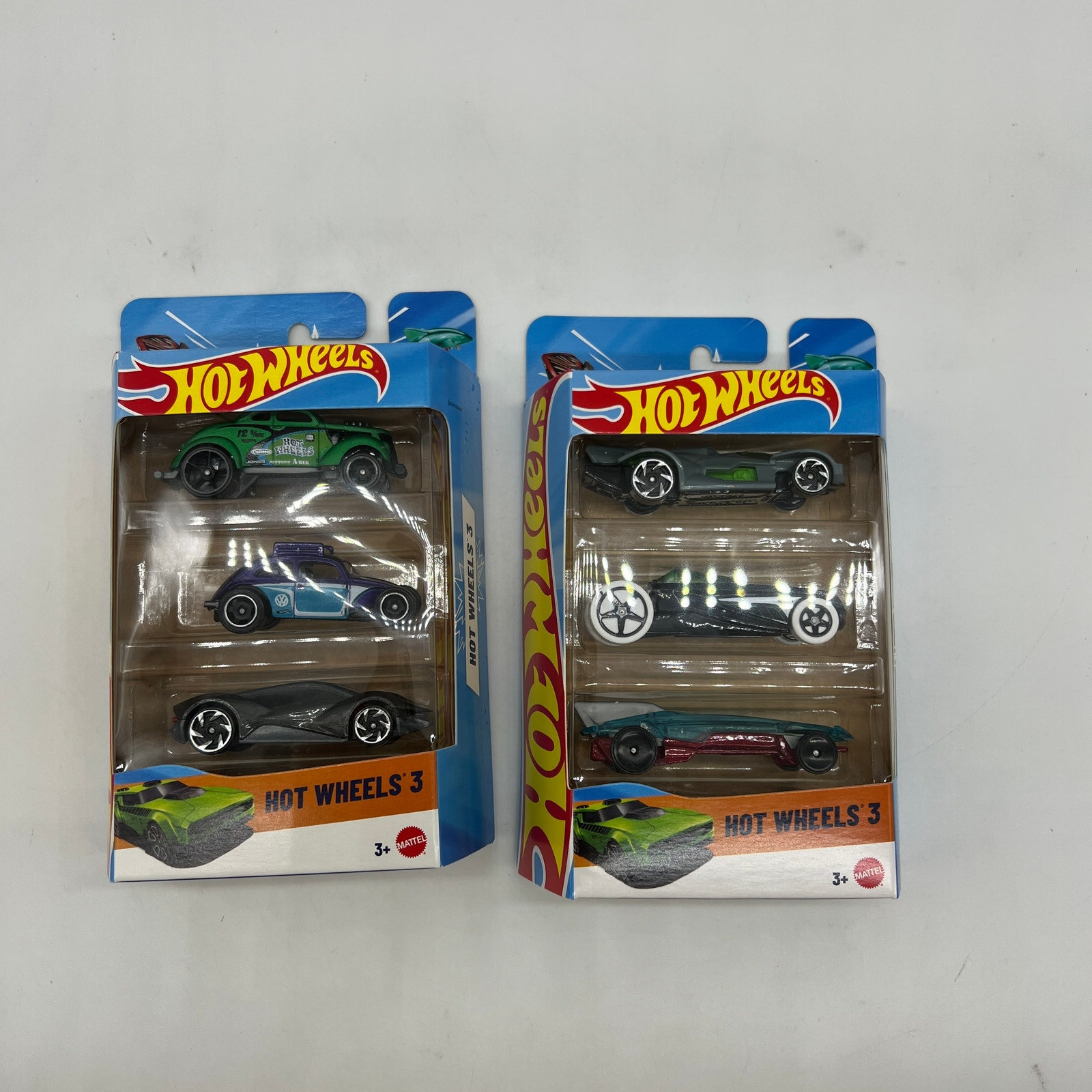 Lot Of 2 Hot Wheels 3pk Total Of 6 Hot Wheels Brand New